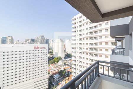 Vista Varanda da Sala de apartamento à venda com 2 quartos, 38m² em Vila Nova Conceição, São Paulo