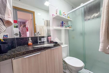 Banheiro de apartamento à venda com 3 quartos, 70m² em Vila Helena, São Bernardo do Campo