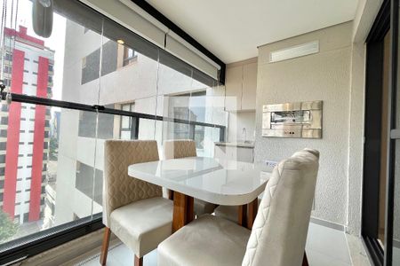 Varanda da Sala/cozinha de apartamento para alugar com 1 quarto, 38m² em Vila Clementino, São Paulo