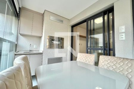 Varanda da Sala/cozinha de apartamento para alugar com 1 quarto, 38m² em Vila Clementino, São Paulo