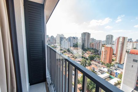 Varanda da Sala/quarto de kitnet/studio para alugar com 1 quarto, 24m² em Vila Mariana, São Paulo