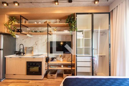 Sala/quarto de kitnet/studio para alugar com 1 quarto, 24m² em Vila Mariana, São Paulo