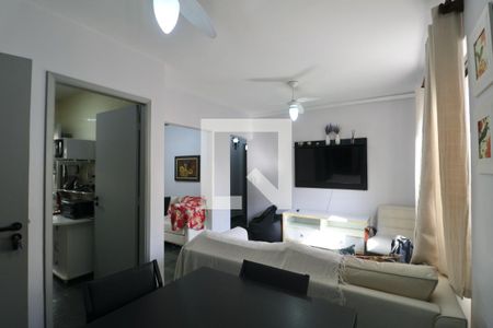 Sala de apartamento para alugar com 2 quartos, 65m² em Balneario Cidade Atlantica, Guarujá