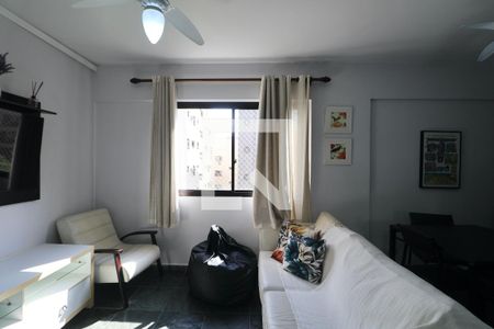 Sala de apartamento para alugar com 2 quartos, 65m² em Balneario Cidade Atlantica, Guarujá