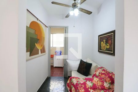 Sala de apartamento para alugar com 2 quartos, 65m² em Balneario Cidade Atlantica, Guarujá