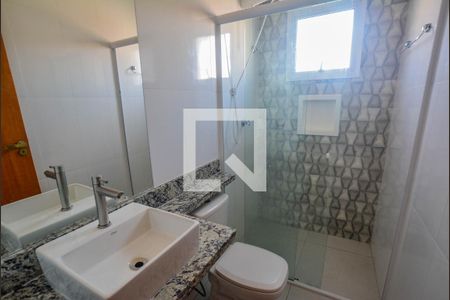 Banheiro da Suíte de apartamento para alugar com 2 quartos, 104m² em Vila Marina, Santo André