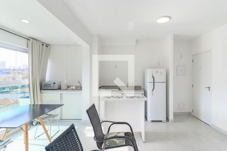 Cozinha de kitnet/studio para alugar com 1 quarto, 35m² em Brooklin, São Paulo