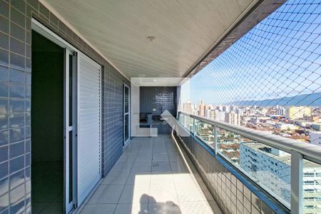 Sacada da Sala de apartamento para alugar com 3 quartos, 108m² em Cidade Ocian, Praia Grande