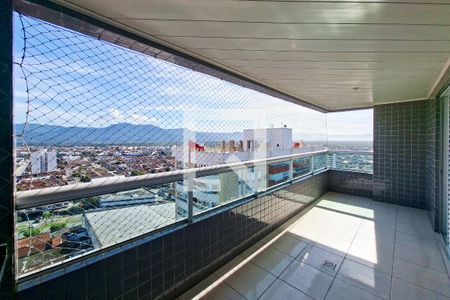 Sacada da Sala de apartamento para alugar com 3 quartos, 108m² em Cidade Ocian, Praia Grande
