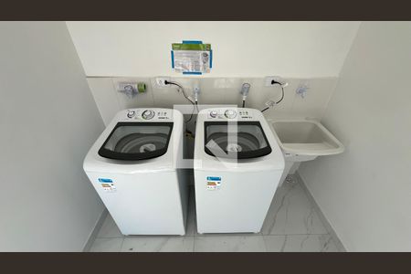 Área de Serviço de kitnet/studio para alugar com 1 quarto, 25m² em Ferreira, São Paulo