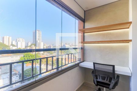 Varanda de kitnet/studio à venda com 1 quarto, 28m² em Santo Amaro, São Paulo
