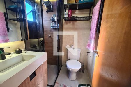 Banheiro da Suíte de apartamento à venda com 1 quarto, 31m² em Vila Elze, São Paulo