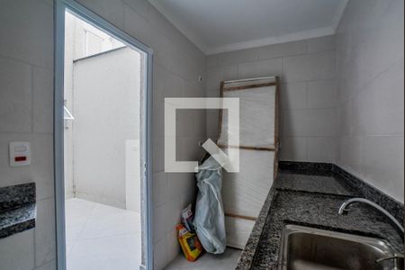 Cozinha de apartamento à venda com 1 quarto, 44m² em Parque das Nações, Santo André