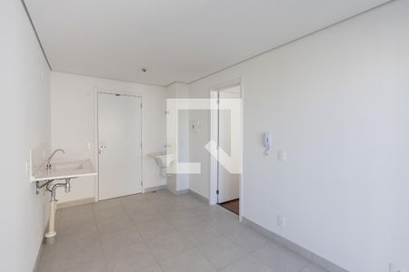 Sala/Cozinha de apartamento para alugar com 1 quarto, 28m² em Parque Industrial Tomas Edson, São Paulo
