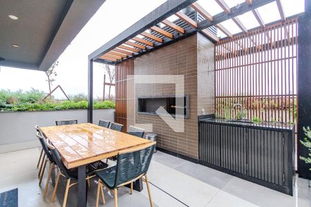 Área comum - Churrasqueira de kitnet/studio à venda com 1 quarto, 30m² em Boa Vista, Porto Alegre