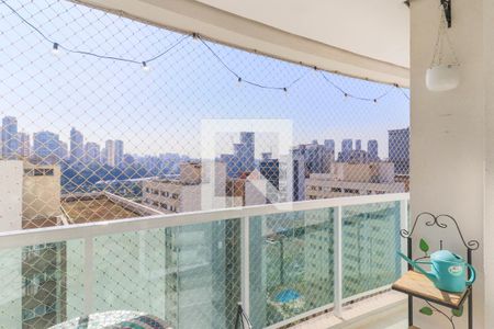 Varanda da Sala de apartamento para alugar com 2 quartos, 60m² em Santo Amaro, São Paulo