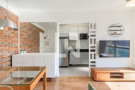 Sala de apartamento para alugar com 2 quartos, 60m² em Santo Amaro, São Paulo