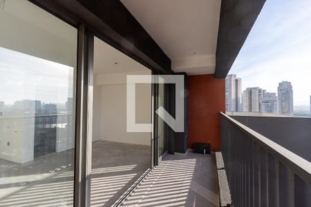 Varanda de kitnet/studio para alugar com 1 quarto, 31m² em Pompeia, São Paulo