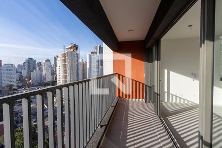 Varanda de kitnet/studio para alugar com 1 quarto, 31m² em Pompeia, São Paulo