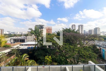 Sala - Vista de apartamento para alugar com 2 quartos, 57m² em Santo Amaro, São Paulo