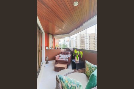Varanda da Sala de apartamento à venda com 4 quartos, 273m² em Campo Belo, São Paulo