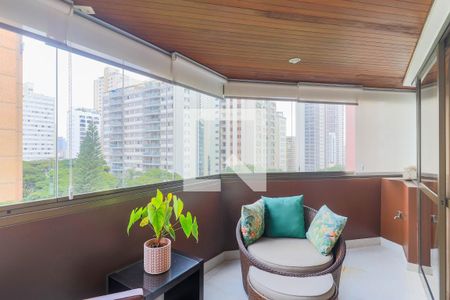 Varanda da Sala de apartamento à venda com 4 quartos, 273m² em Campo Belo, São Paulo