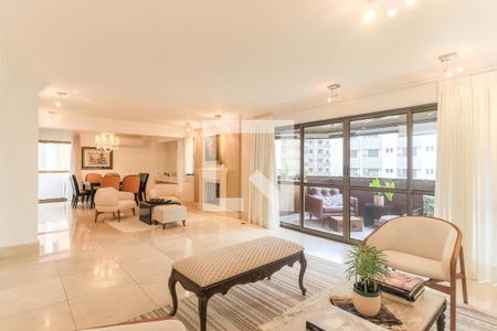 Sala de apartamento à venda com 4 quartos, 273m² em Campo Belo, São Paulo