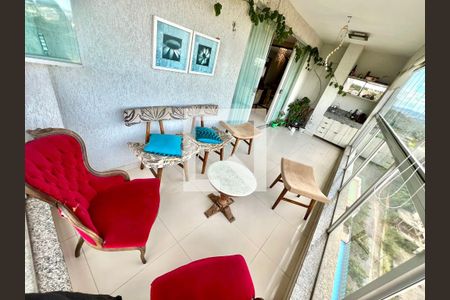 Varanda da Sala de apartamento à venda com 4 quartos, 120m² em Ouro Preto, Belo Horizonte