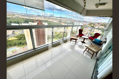 Varanda da Sala de apartamento à venda com 4 quartos, 120m² em Ouro Preto, Belo Horizonte