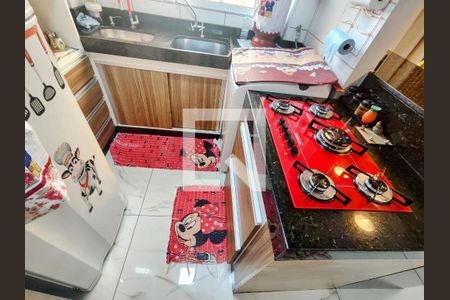 Cozinha de apartamento à venda com 2 quartos, 52m² em Sapucaia Ii, Contagem