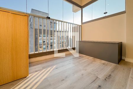 Varanda de kitnet/studio para alugar com 1 quarto, 22m² em Vila Mariana, São Paulo