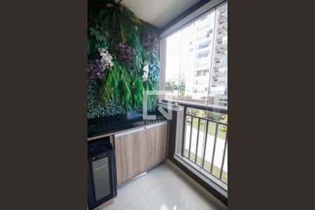 Varanda da Sala de apartamento à venda com 2 quartos, 48m² em Vila Andrade, São Paulo