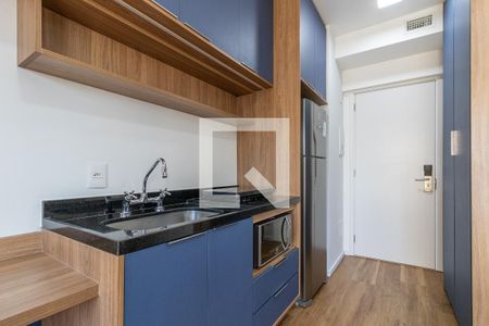 Cozinha de kitnet/studio à venda com 1 quarto, 20m² em Indianópolis, São Paulo