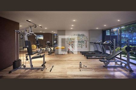 Área comum - Academia de kitnet/studio para alugar com 1 quarto, 30m² em Consolação, São Paulo
