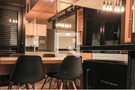 Cozinha de kitnet/studio para alugar com 1 quarto, 30m² em Consolação, São Paulo