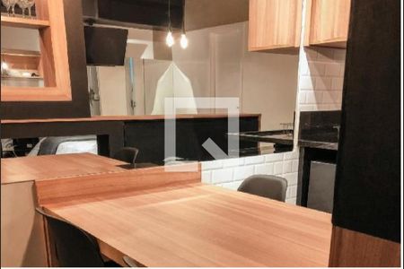 Cozinha de kitnet/studio para alugar com 1 quarto, 30m² em Consolação, São Paulo