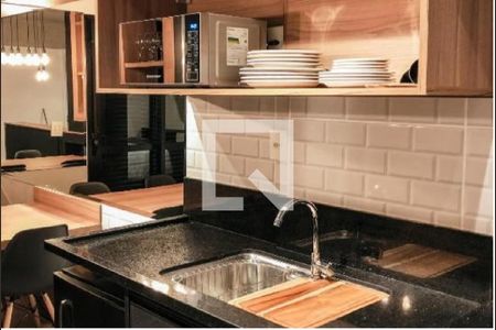 Cozinha de kitnet/studio para alugar com 1 quarto, 30m² em Consolação, São Paulo