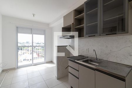 Sala e Cozinha de apartamento à venda com 1 quarto, 28m² em Vila Ré, São Paulo