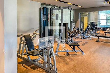 Área comum - Academia de kitnet/studio à venda com 1 quarto, 44m² em Petrópolis, Porto Alegre