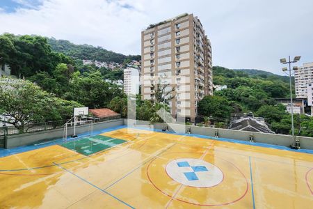 Área comum - Quadra de apartamento à venda com 3 quartos, 90m² em Laranjeiras, Rio de Janeiro