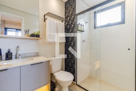 Banheiro Social de kitnet/studio à venda com 1 quarto, 25m² em Vila Madalena, São Paulo