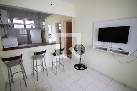 Sala de apartamento para alugar com 1 quarto, 64m² em Vila Caiçara, Praia Grande