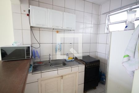 Cozinha de apartamento para alugar com 1 quarto, 64m² em Vila Caiçara, Praia Grande