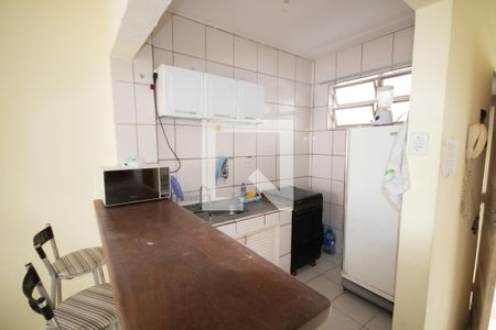 Cozinha de apartamento para alugar com 1 quarto, 64m² em Vila Caiçara, Praia Grande