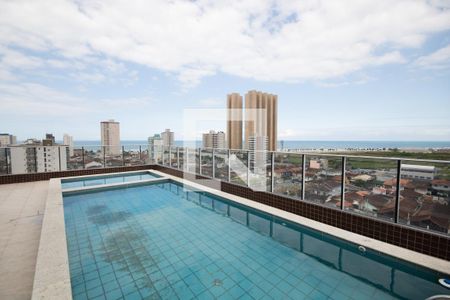 Área comum - Piscina de apartamento para alugar com 1 quarto, 45m² em Nova Mirim, Praia Grande