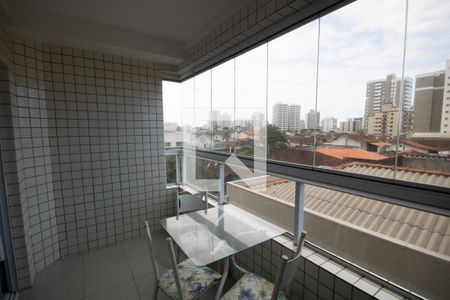 Varanda de apartamento para alugar com 1 quarto, 45m² em Nova Mirim, Praia Grande