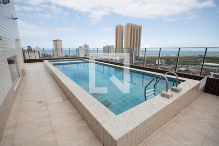 Área comum - Piscina de apartamento para alugar com 1 quarto, 45m² em Nova Mirim, Praia Grande