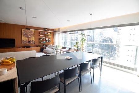 Sala/Cozinha de apartamento para alugar com 3 quartos, 143m² em Campo Belo, São Paulo
