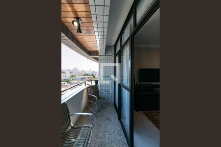 Varanda da Sala de apartamento à venda com 3 quartos, 119m² em Nova Suíça, Belo Horizonte