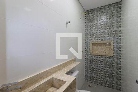 Banheiro de apartamento à venda com 3 quartos, 75m² em Vila Curuçá, Santo André